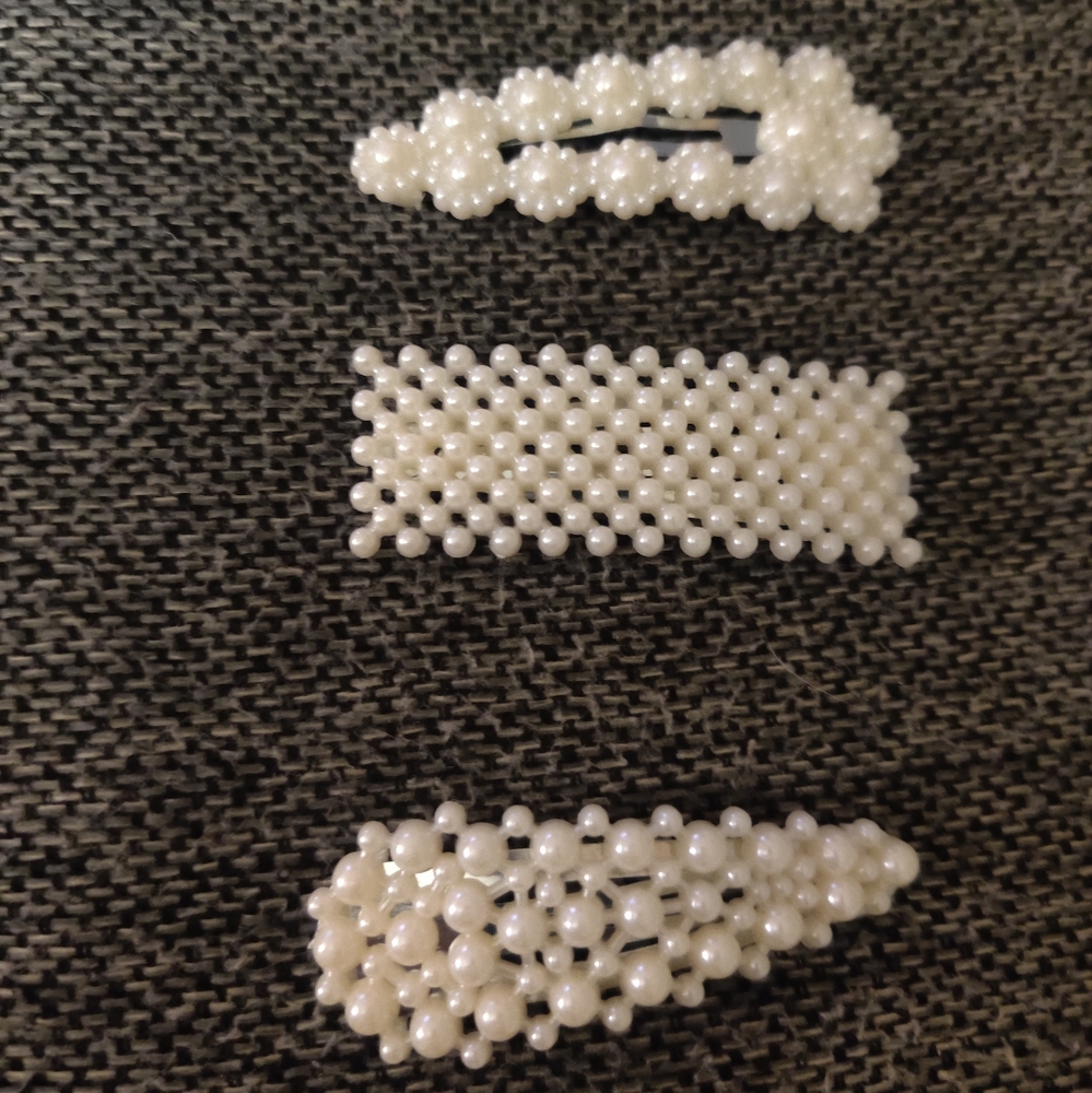 Pearl Hair Clip Set